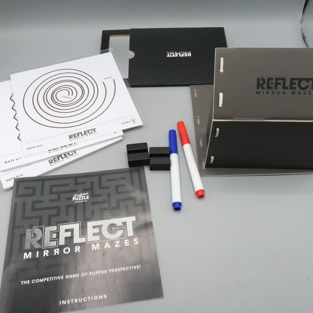 Professor Puzzle Reflect: Mirror Mazes Competitive game Open Box 1-2 Players